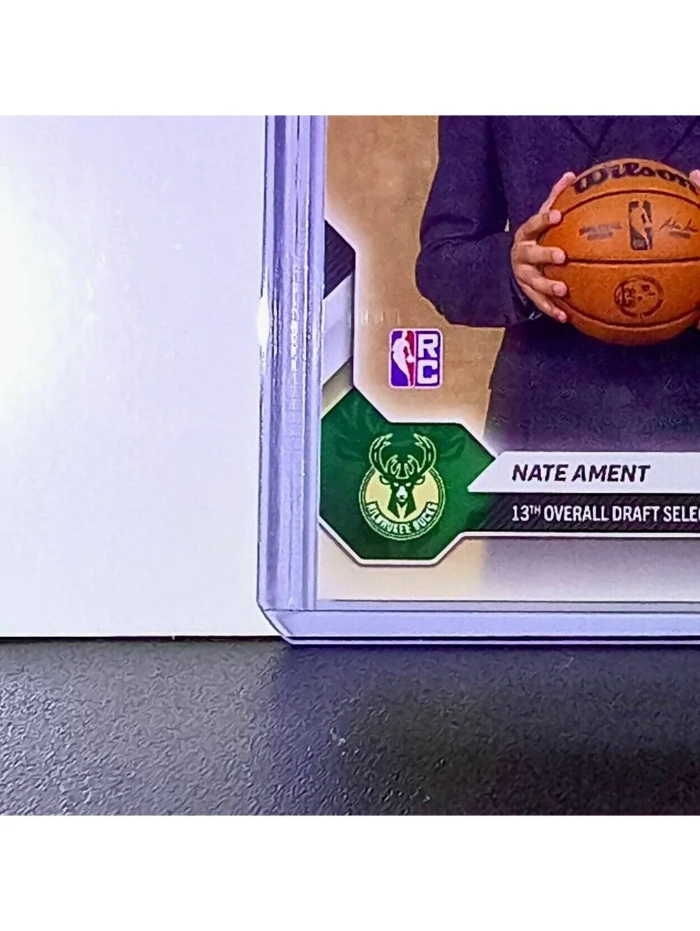 Nate Ament Rookie 2026-27 Topps NBA Draft #NAME Card Milwaukee Bucks